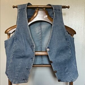 Blue Denim Vest